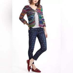 AG- HEART PATTERN STEVIE ANKLE SLIM STRAIGHT JEANS